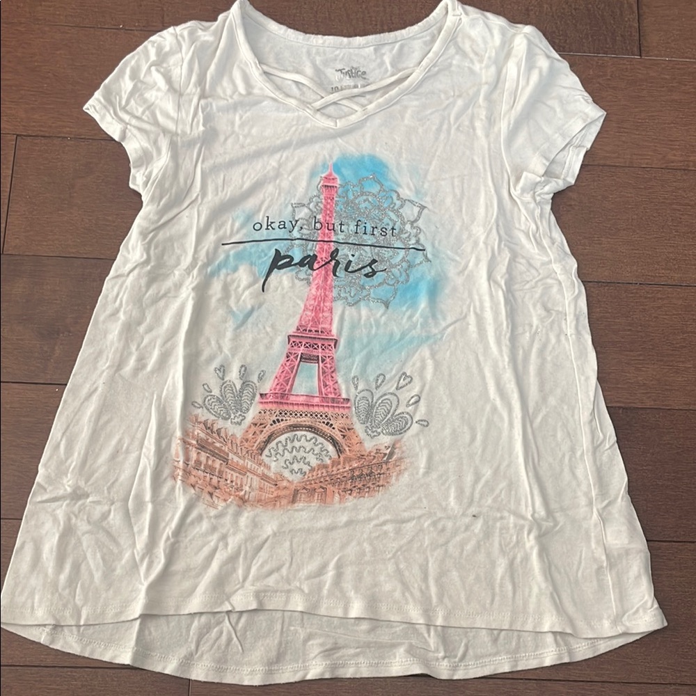 Justice But First Paris T-Shirt